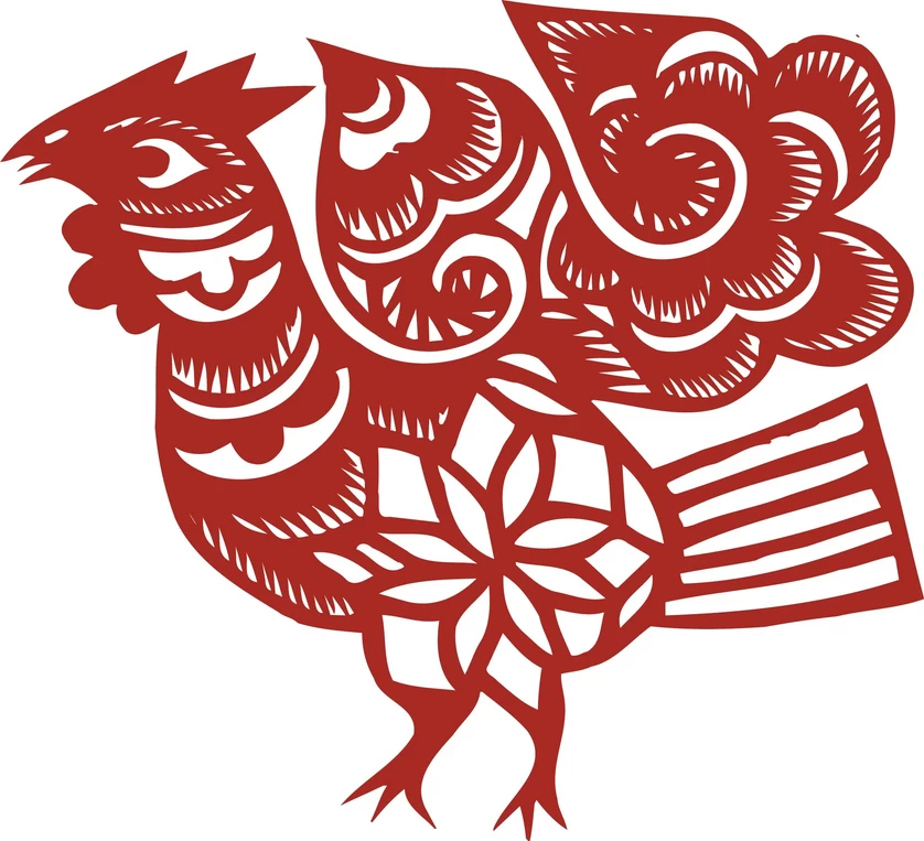 中国风中式传统喜庆民俗人物动物窗花剪纸插画边框AI矢量PNG素材【575】
